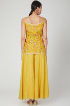 yellow sharara dress