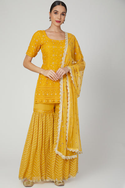 chikankari sharara