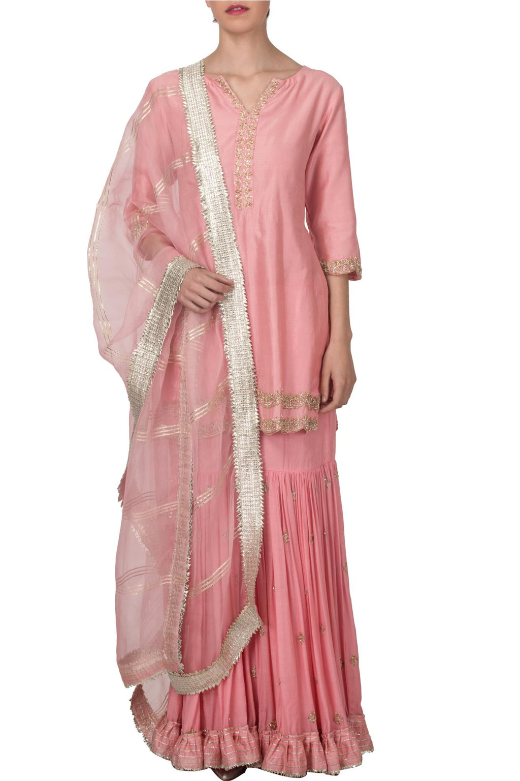 Pink Sharara Set