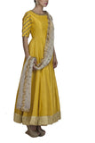 Yellow Anarkali Suit With Embroidery